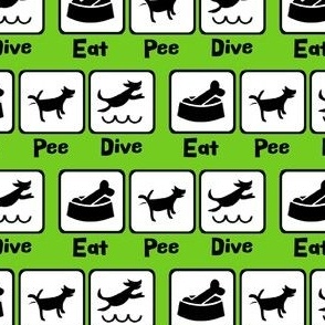 Eat Pee Dive Green