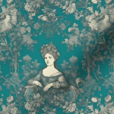 Green toile, Red toile, Rococo design, Floral motifs,Ornate patterns,Delicate details,Baroque influences, Pastel color palette,Whimsical curves,Nature-inspired motifs,Scrollwork designs,Exquisite craftsmanship,Gilded accents,Rocaille elements,Chinoiserie 
