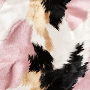 cow print pink black and gold