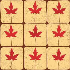 Maple Leaf Block-Woodlands Palette