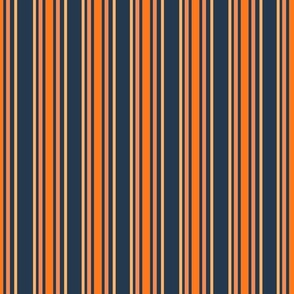 Bigger Scale Fall Sporty Stripes on Navy