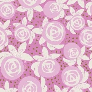 MEDIUM: Whimsical Rosebuds: Playful and Simple serenity carnation pink roses