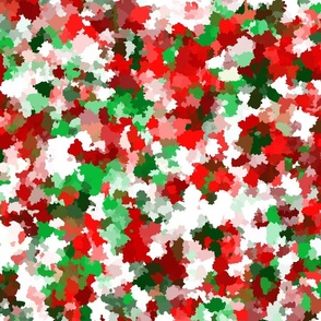 Funky Grungy Boho Trippy Psycheelic Christmas Abstract Digital Blob Pattern Art