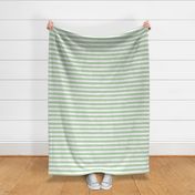 Horizontal White Distressed Stripes on Light Sage Green