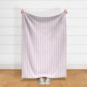 Vertical White Distressed Stripes on Baby Pink