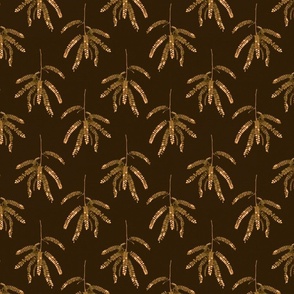 Kowhai Leaves - Copper & Brown