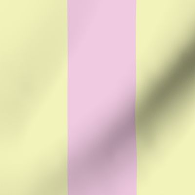 Large vertical yellow pink stripes dopamine decor