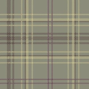 Tight plaid for room to grow, green and purple kilts or academia suits