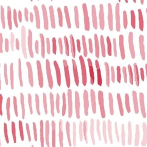 398 - Large scale red watercolour organic wonky paint stroke marks for monochromatic décor, kids clothes, patchwork, quilting, nursery wallpaper, curtains and cot sheets.