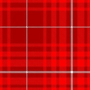 Plaid in red and white