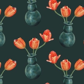 Tulip Vase Green