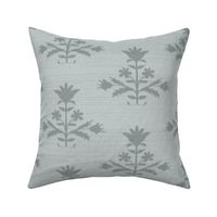 Tulip PRINT FAUX Grasscloth in BOOTHBAY AND DUXBURY GRAY 