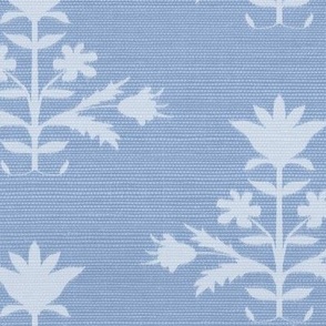 Tulip PRINT FAUX Grasscloth in 91aacc