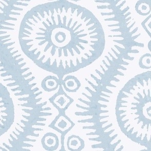 Nathalia Block Print Light Blue