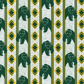 green and gold bears southwest style