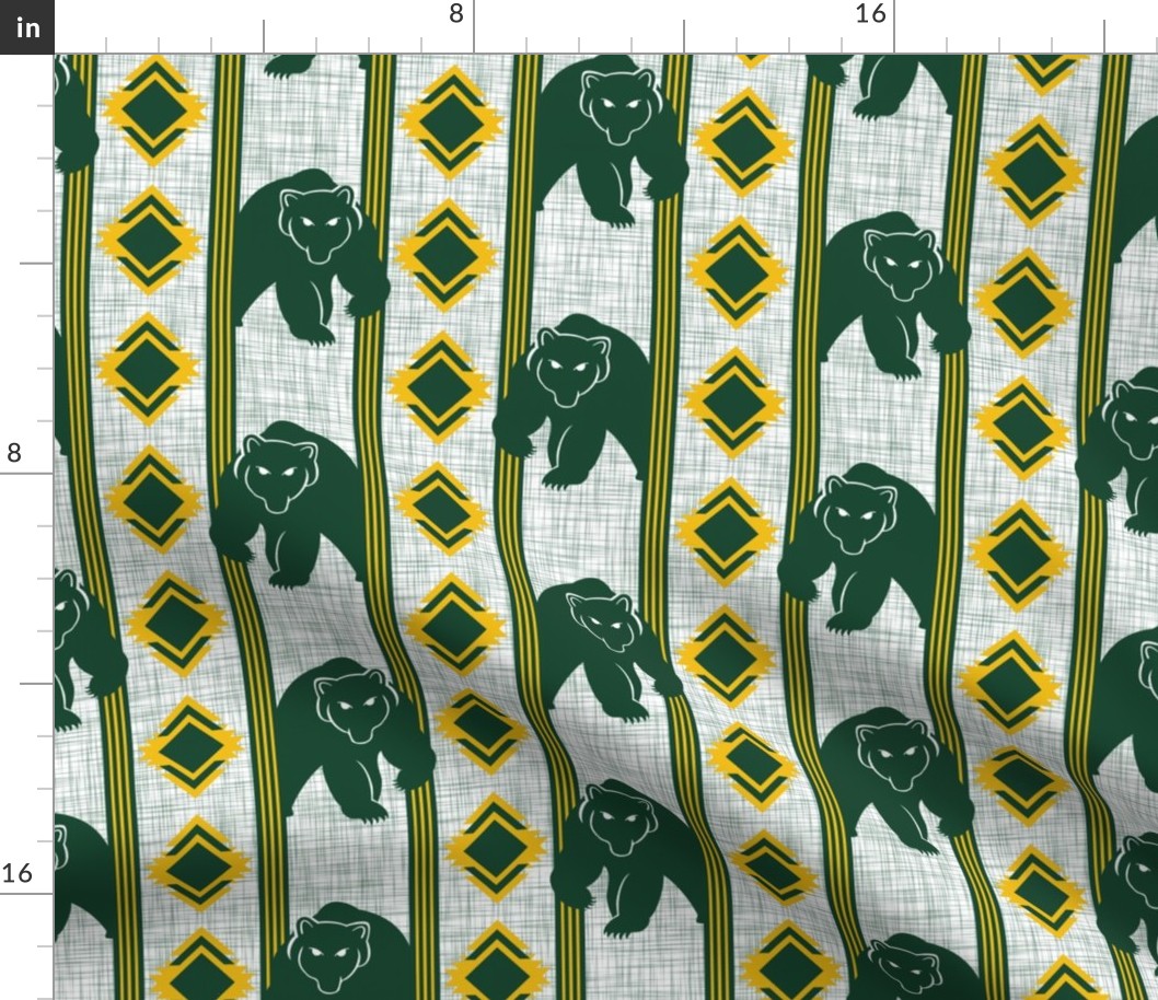 green and gold bears southwest style