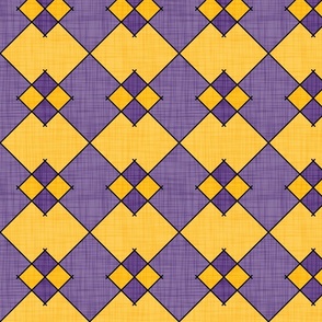 purple gold argle linen