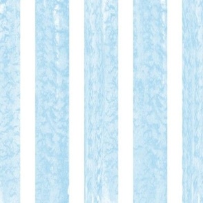  Watercolor Stripes in Ocean Blue on White