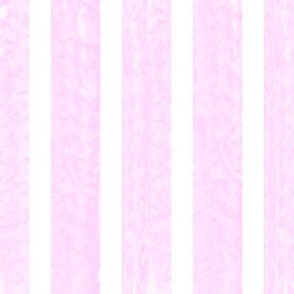 Watercolor Pink Stripes with White Stripes