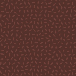 Babs Blush Brown Leaves on Brown Blender Small 5.62 " Repeat-03
