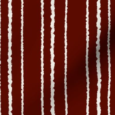 Large Scale stripe crimson red - large scale - timeless - traditional