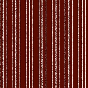 Oxblood Red and White stripes, crimson, holiday, maroon, medium scale