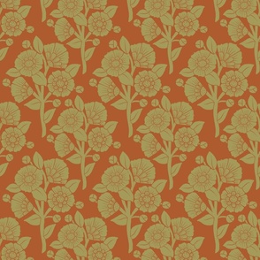 Orange Bouquet 6”x8”