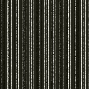 Vertical stripe medium scale, black and white stripes, ticking 