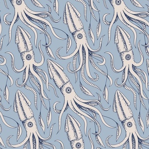 Humboldt Squid (Coastal Chic) (Navy & Blue Gray) (Medium Scale)