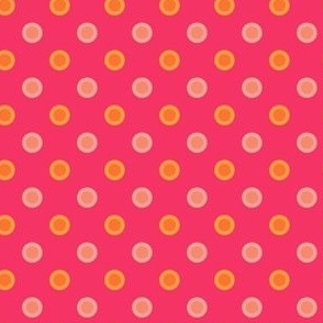 Double Dots_orange on magenta_SMALL_2