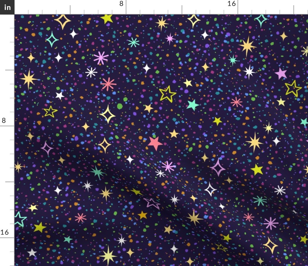 Sparkling Neon Stars 2X