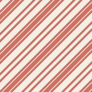 Soft Red Candy Cane Stripe