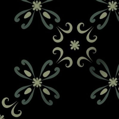 WhimsiGothic [Medium] Floral Spirit Tiles