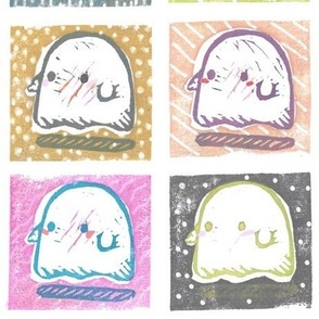 Cute Stamped Ghosts