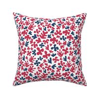 Matisse inspired fabric - blue & red