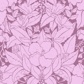 Hibiscus Damask Purple