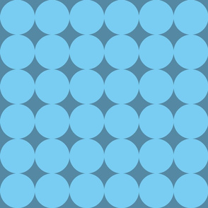 Mod blue circles on blue