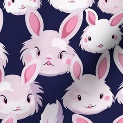 white fluffy anime bunnies 