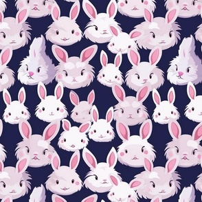 white fluffy anime bunnies 