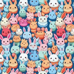 anime rainbow bunnies