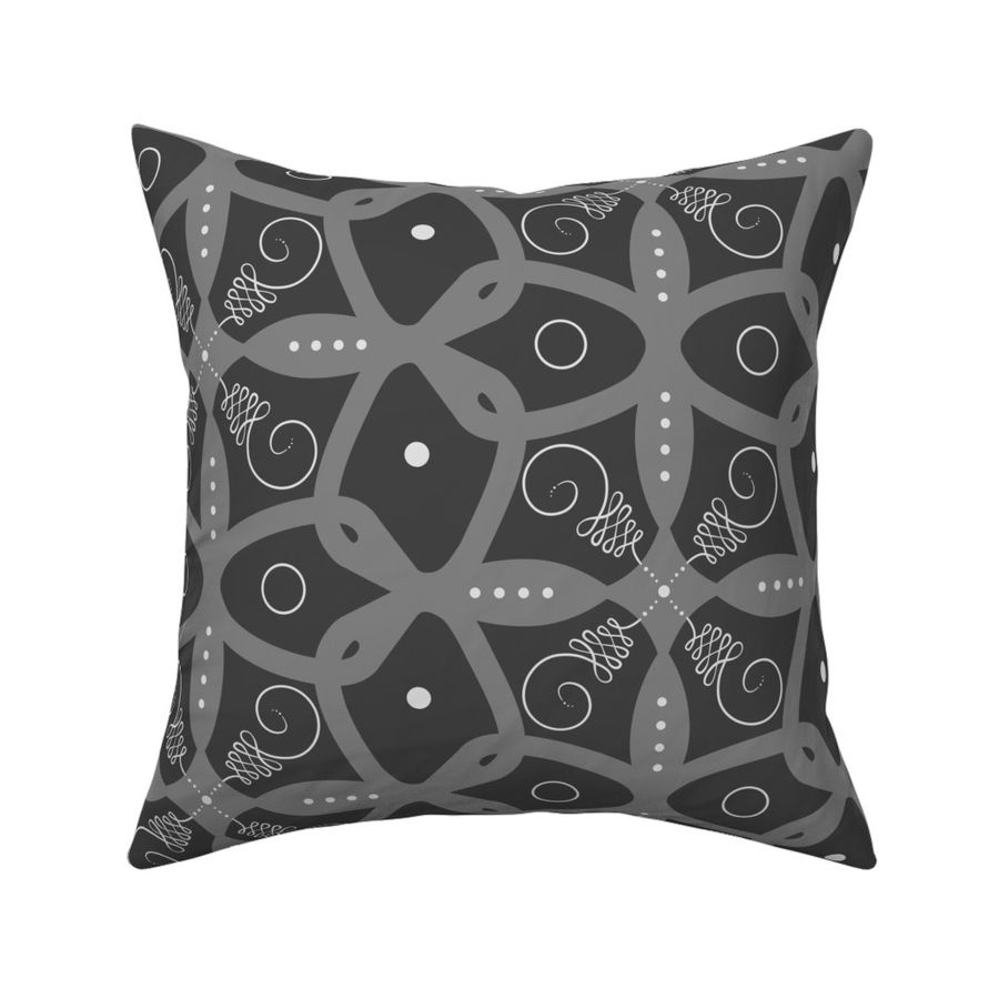 Unalome With Geometry | Gray | SKU-UWG-2309-105