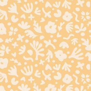 Wiggle Room Boho Bouquet Large Scale Cream on Light Apricot