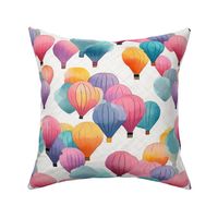 art deco watercolor balloons 