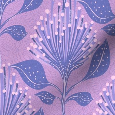 Pincushion Protea Floral Violet