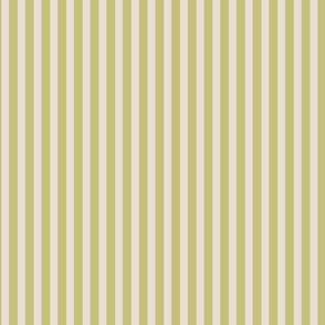 Coastal Chic Stripes - White Coffee and Dill