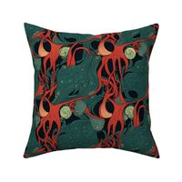 art deco geometric tentacles 