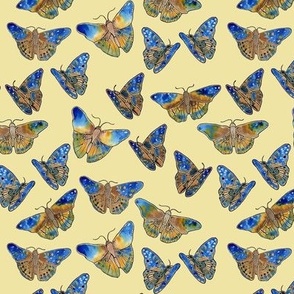 Watercolor Butterflies - Yellow