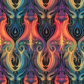 rainbow tentacles of the art nouveau variety