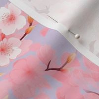 cherry blossoms in soft watercolor
