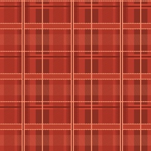 Cottage Plaid, Christmas Red